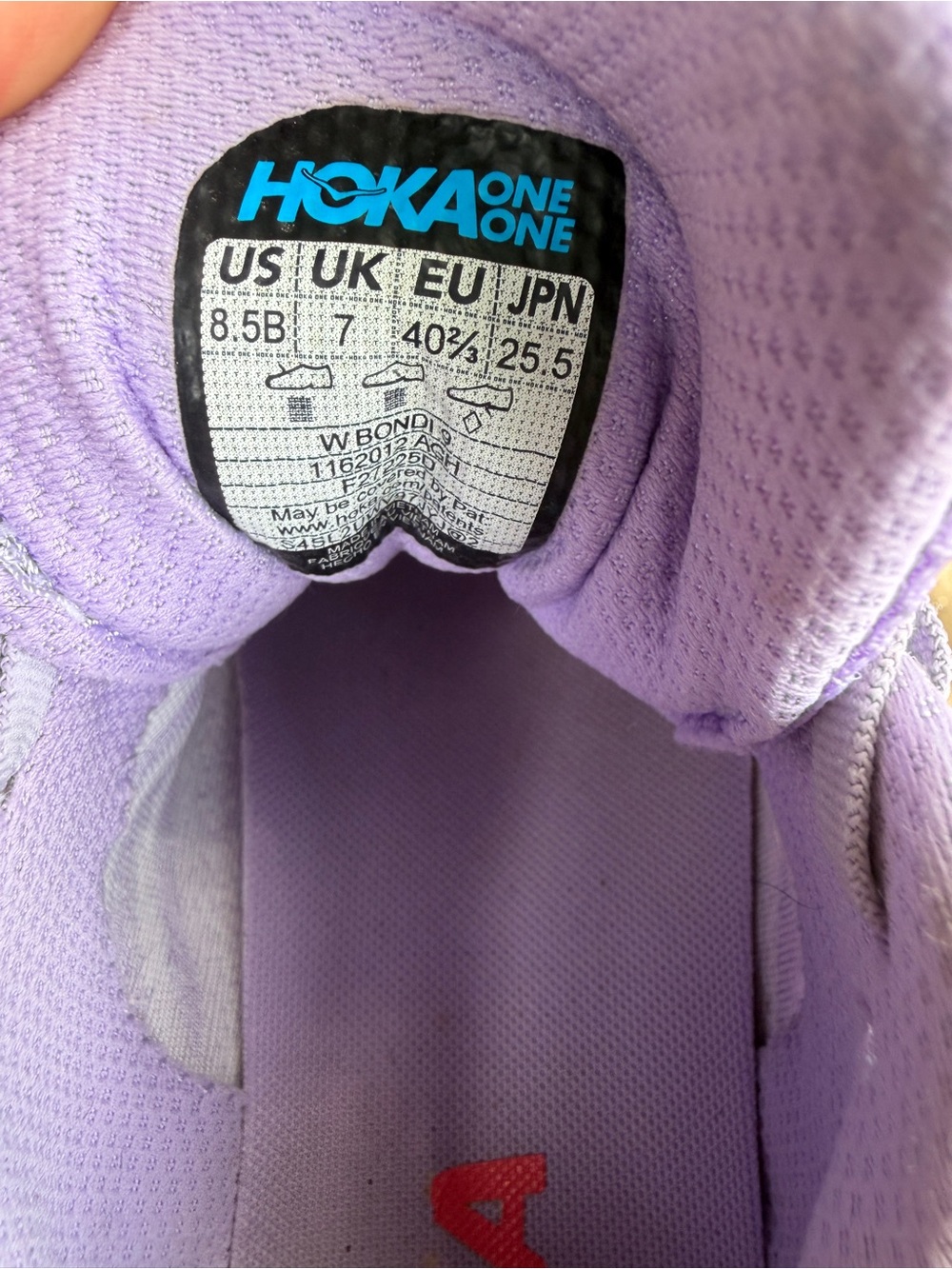 Women’s Hoka Bondi 9 size 8.5B - Picture 7 of 7
